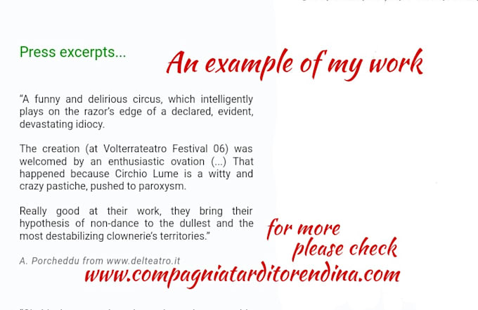 Translate From English To Italian And More By Caterinacugnasc