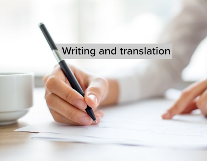 translation and writing wrok