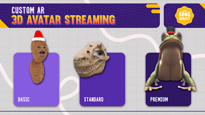 create ar vtuber with face tracking, 3d character filter for streamfog streaming