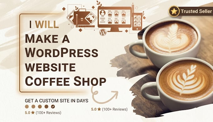 create a online ordering coffee shop website