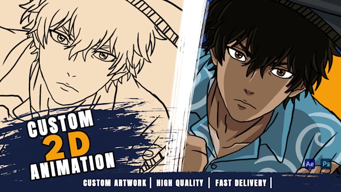 create custom 2d animation for ads, social media and explainer videos