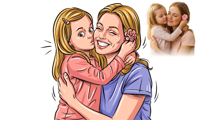 convert photo to funny cartoon portrait