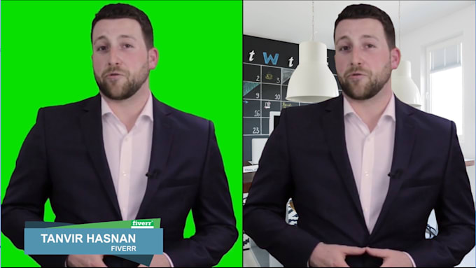 remove green screen background in your video