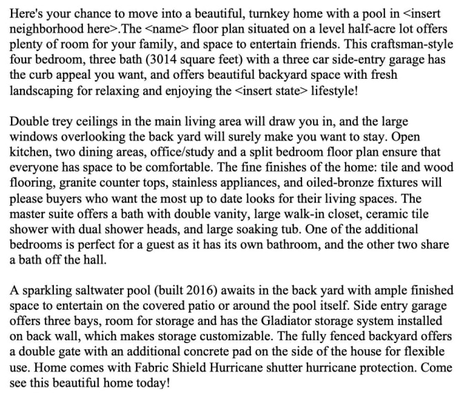 Write property descriptions that will sell your listings by Laudelo12