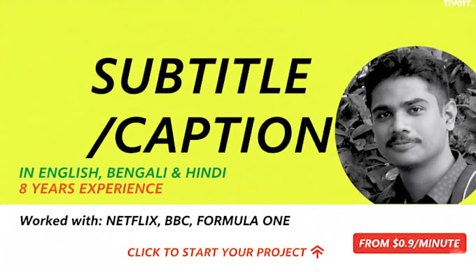 create english, hindi and bengali subtitles