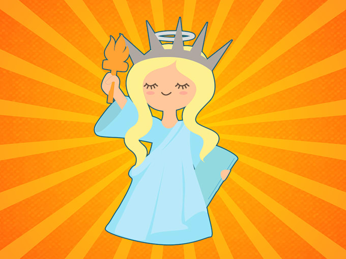 create a human cartoon character vector