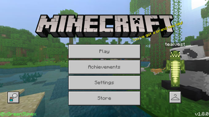 Play minecraft pe with you by Tealvest_game