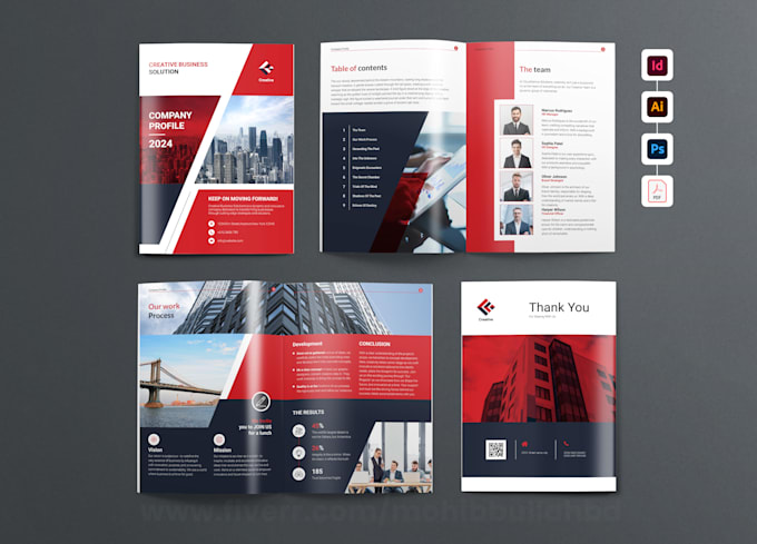 design annual report, brochure, company profile, whitepaper, proposal