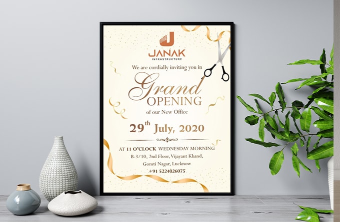 do awesome invitation card within 6 hrs
