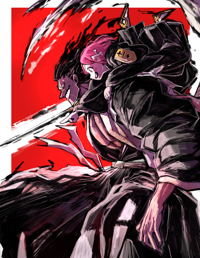 draw commission into anime or manga style art