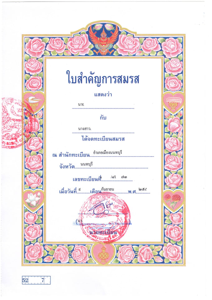 Translate marriage certificate from thai to english for you by