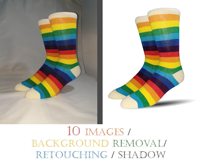 professionally remove background to 10 images with white, transparent or other