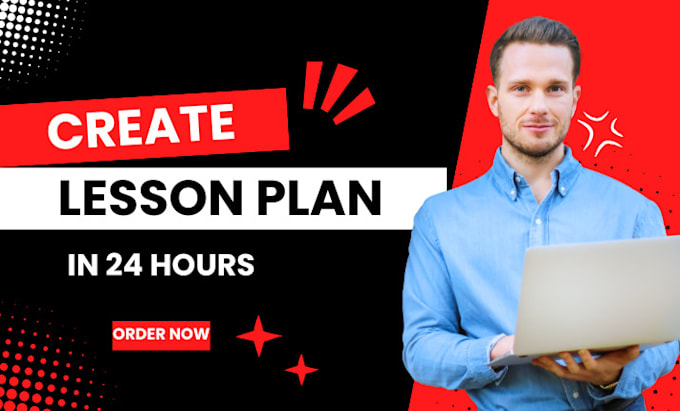 create online course outline lesson plan content in 24 hours