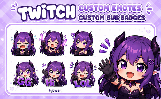 create unique twitch emotes or sub badges