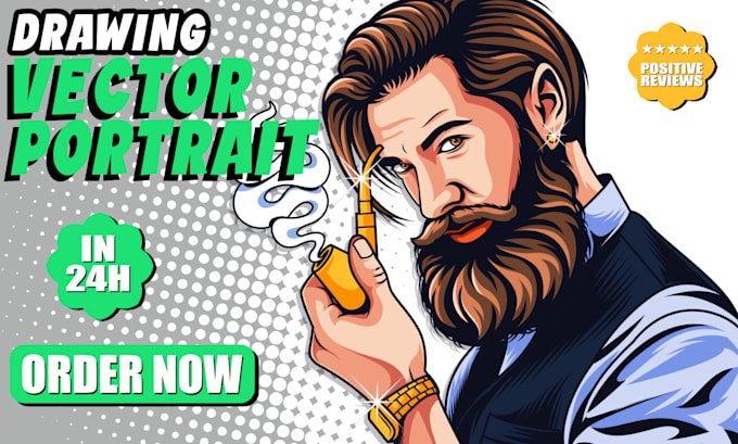 Create a custom vector portrait in 24 hours by Hervivaxzagia | Fiverr