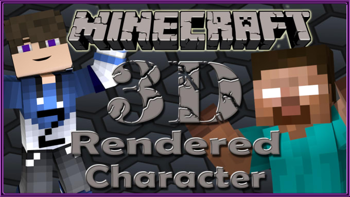 Create A Minecraft Character 3d Rendering By Dewittpa