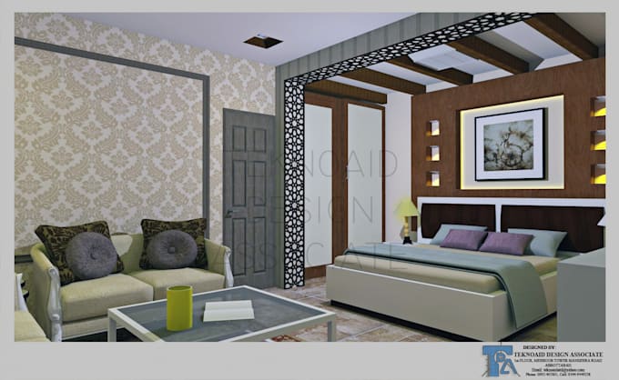 make 3d interior design with realistic rendering