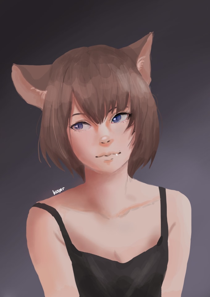 Draw You Anime Or Semi Realistic Style Of Your Request By Vankojer
