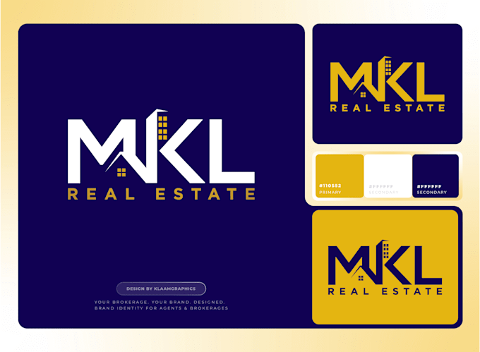 design a real estate logo and brand identity for your agency