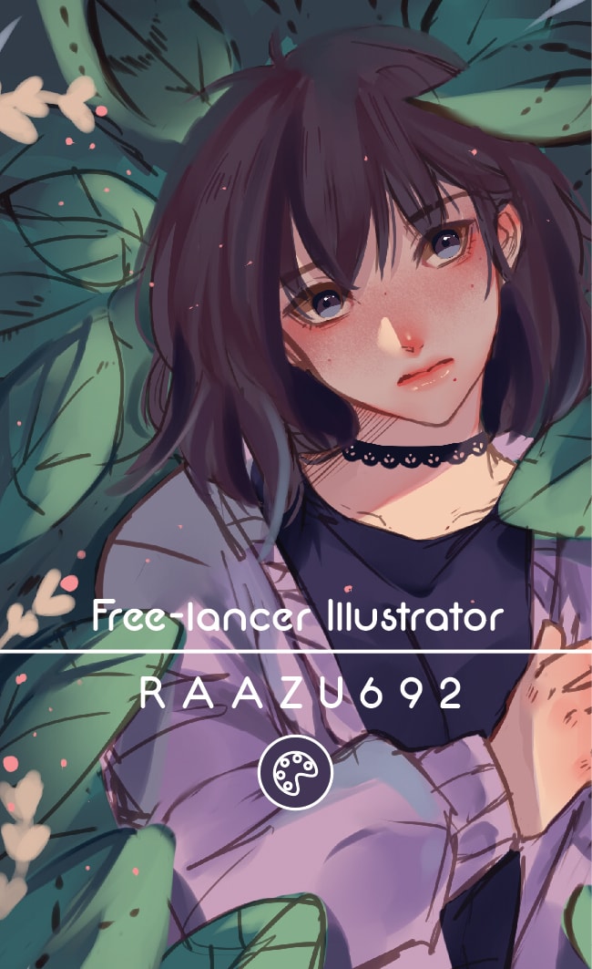 Make an illustration business card to you with anime style by Raazu692