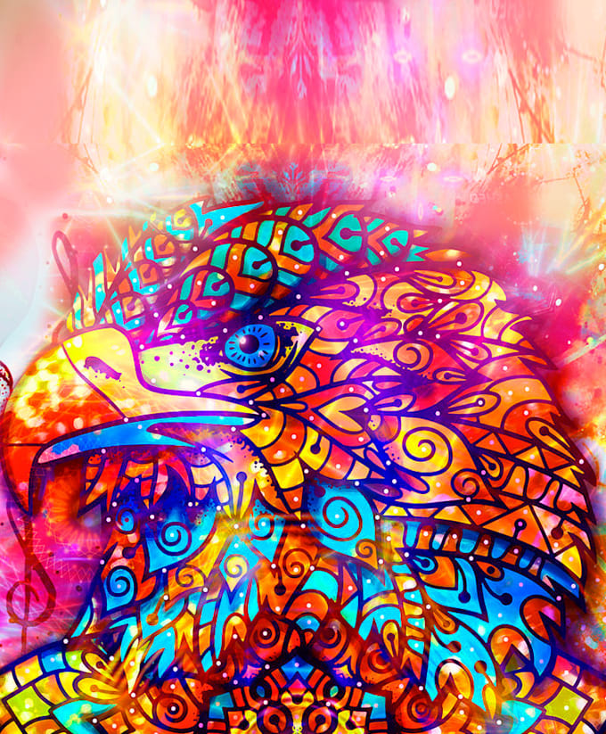 create your unique animal mandala art