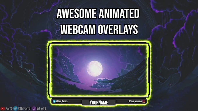 create an animated webcam overlay for your streamings