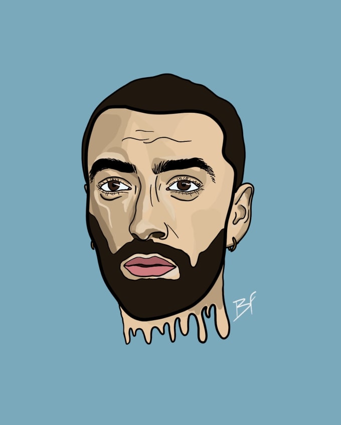 Draw A Photoshop Portrait Using Your Picture By Baileyfitz