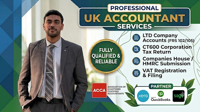 prepare UK limited company accounts and ct600 tax return