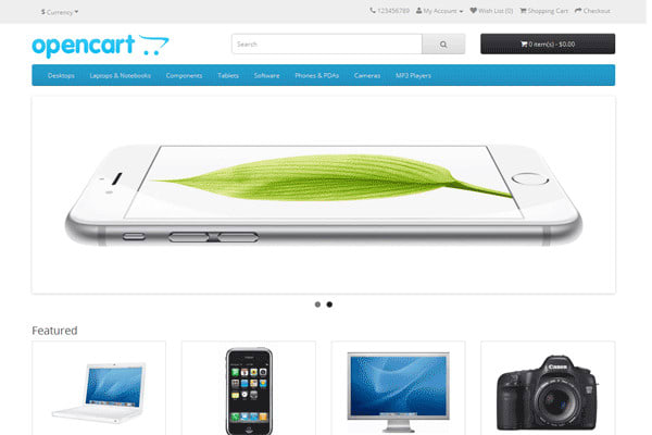 opencart website design, development, customization