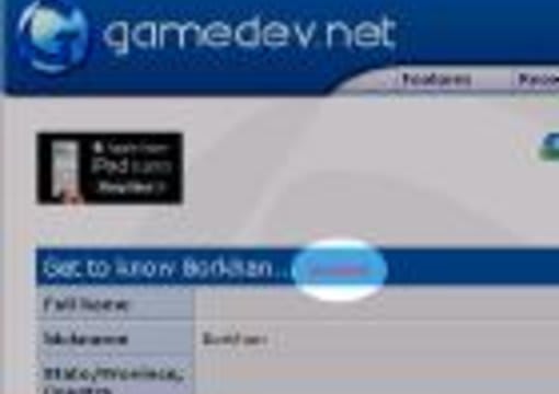bump down someone on gamedev.net down