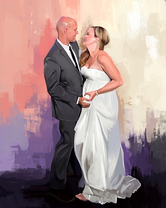 Make your photo into a digital oil painting portrait art by Chanuka30wh ...