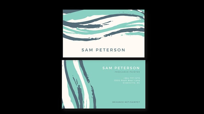 Double sided business card print ready printable pdf by Juliafrizzi ...