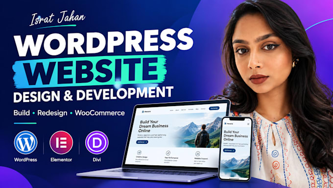 build, rebuild, design, redesign, clone, customize or revamp wordpress website
