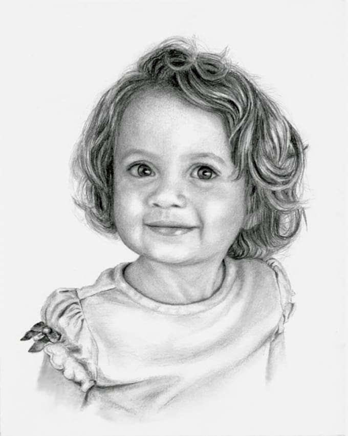 Draw A Realistic Pencil Sketch Portrait From A Photo By Ag Chowdhury Fiverr