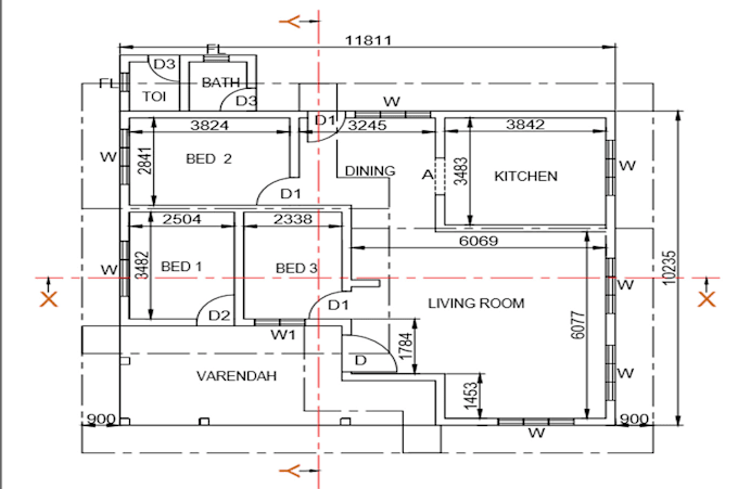 design autocad 2d floor plan very fast