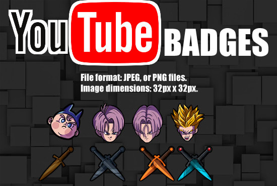 Make amazing and exclusive youtube badges just for you by Gnullif | Fiverr