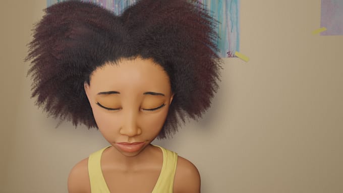 create 3d character animation, model and rig