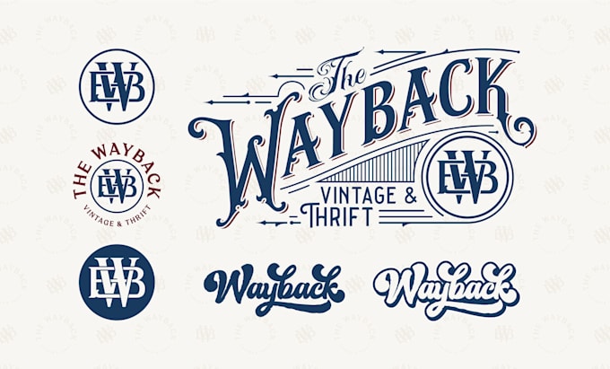 design premium retro vintage logo design