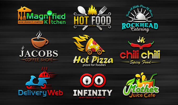 Design restaurant, pizza, bbq, food logo and food truck design by ...