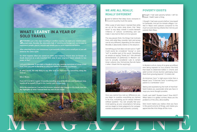 design book, magazine using indesign or canva