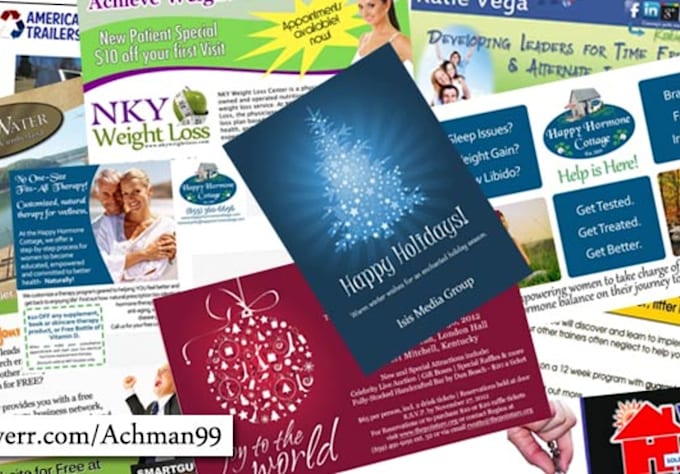 design a marketing postcard