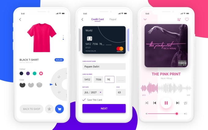 Create Mobile App Ui And Website Ui Design By Daliripayam