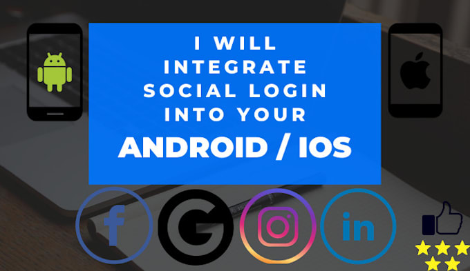 integrate google or facebook login in your android or IOS app