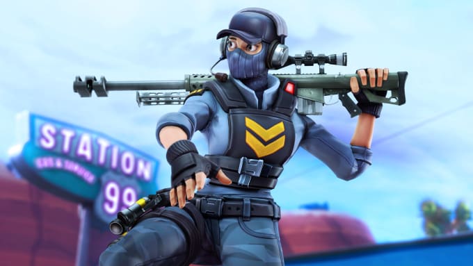 Create A Custom Fortnite 3d 4k Thumbnail By Venture Design