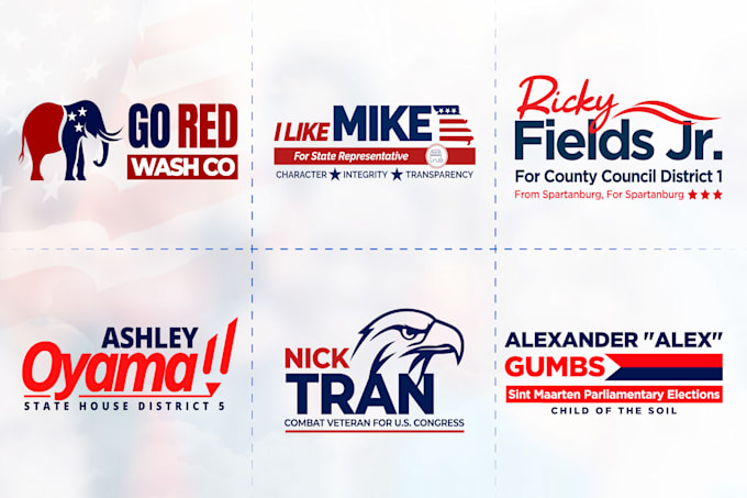 do modern political logo for election campaign