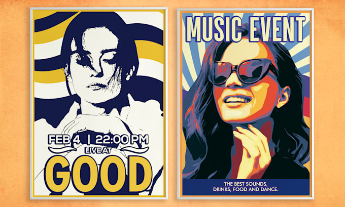 design an illustrated event poster or any poster, flyer