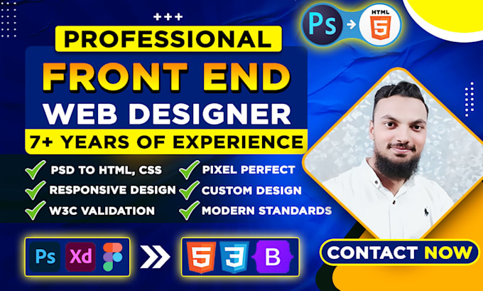 perfectly convert psd to HTML responsive bootstrap