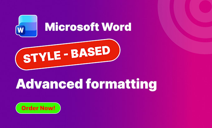 format your word documents using style based formatting
