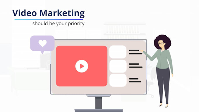 produce a 2d explainer video for facebook or youtube