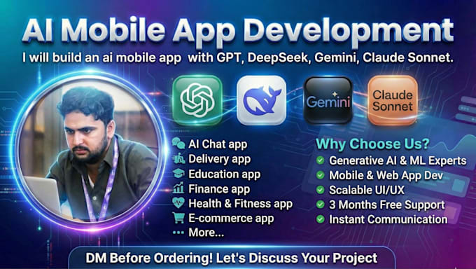 do ai mobile app development,ai agent,app developer, ai website, ai chatbot
